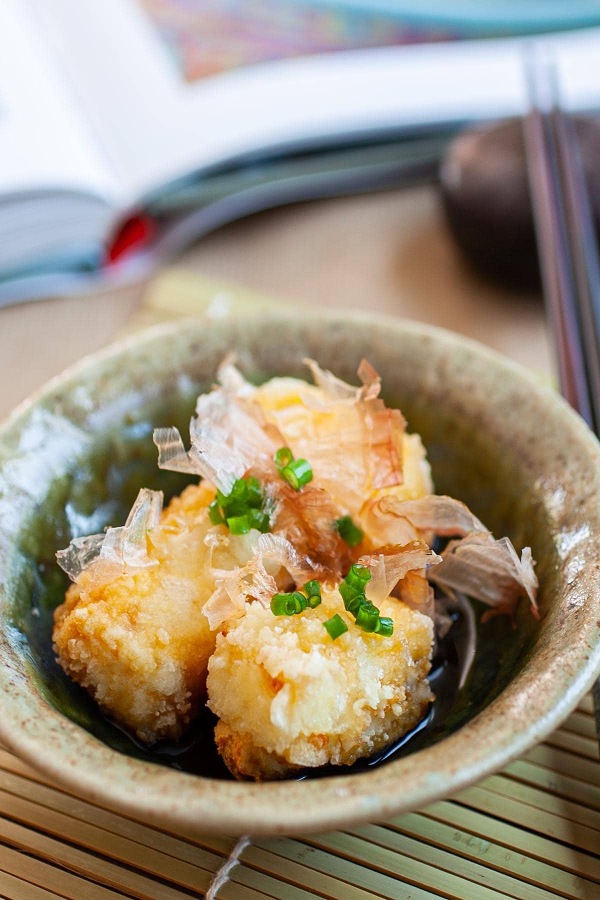 Agedashi tofu recipe.