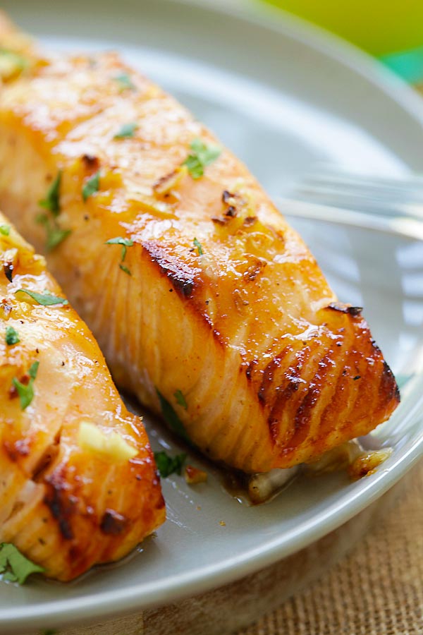 Learn how to bake salmon with this honey mustard baked salmon recipe.