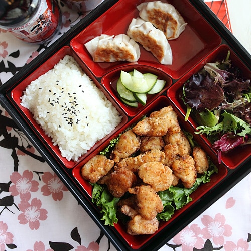 Japanese Fried Chicken Bento