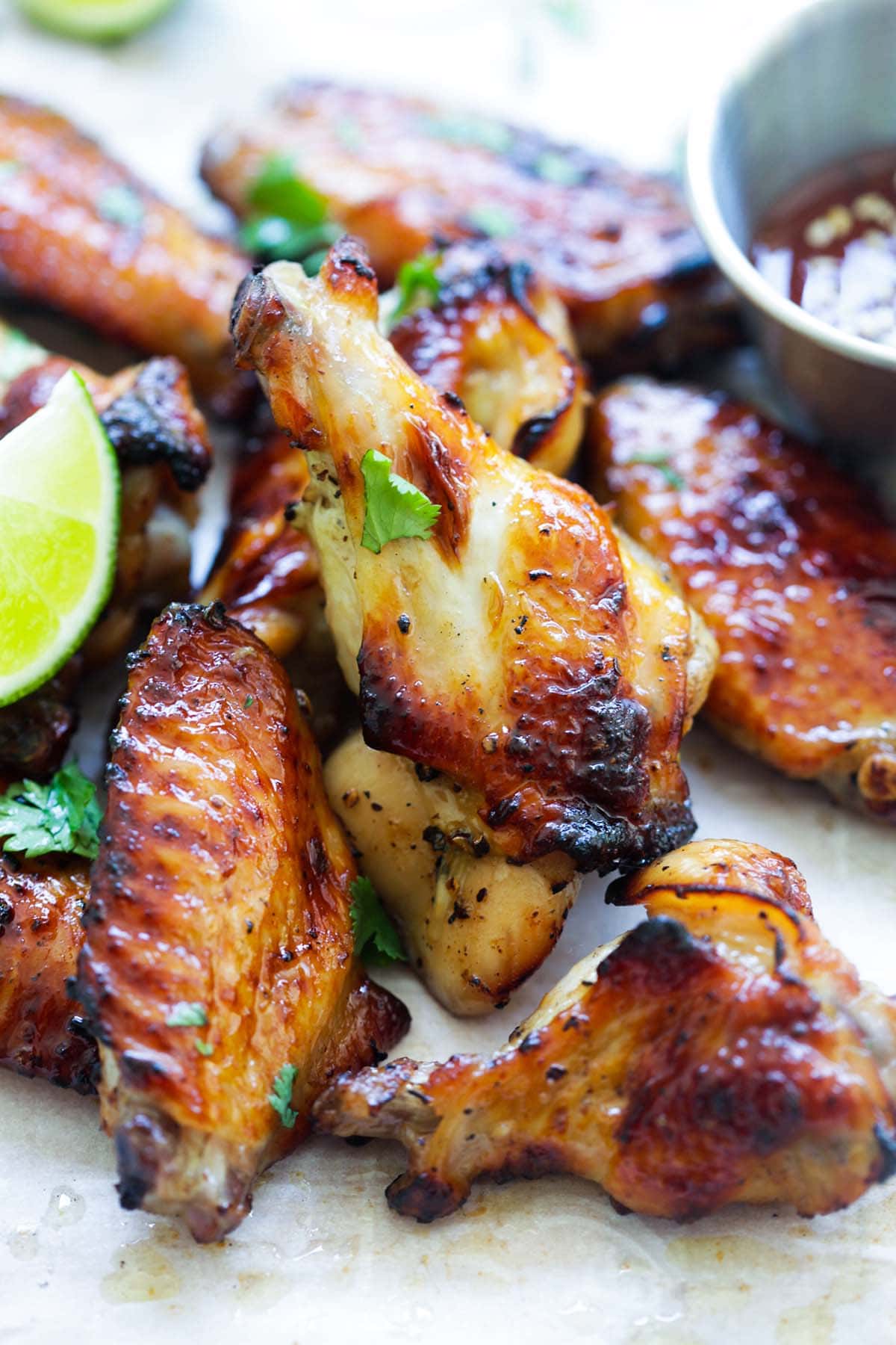 Easy BBQ chicken wings with sweet Thai seasonings.